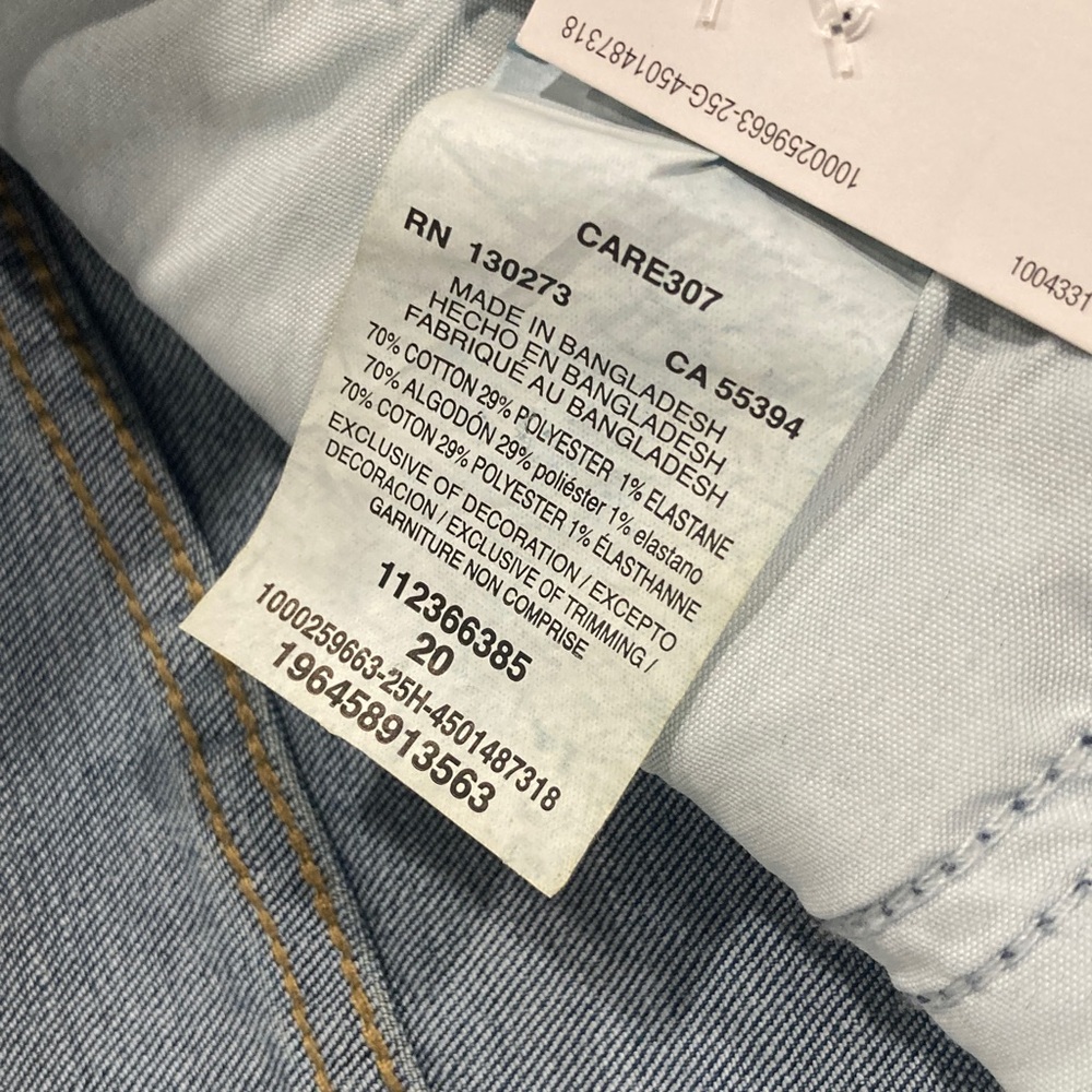 NWT Lee 4” denim shorts 20 - Picture 6 of 8
